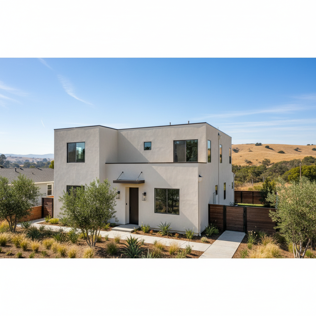 Completed commercial stucco work at a residential property in Long Beach, CA
