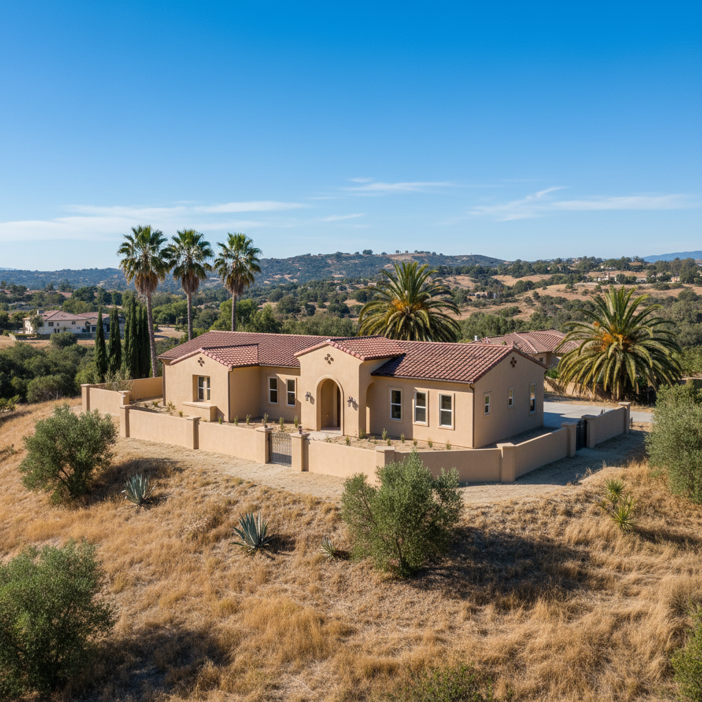 Completed commercial stucco work at a residential property in Temecula, CA