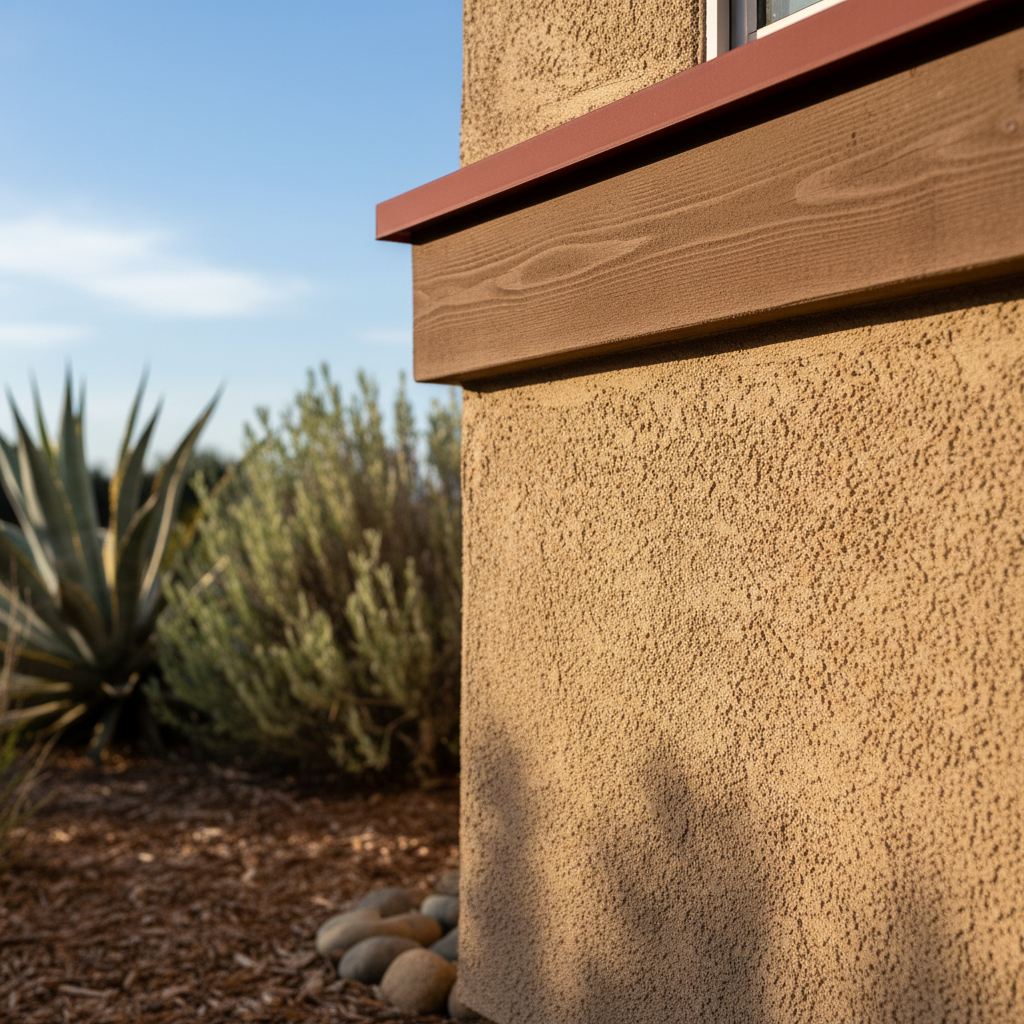 Completed residential stucco work at a residential property in Thousand Oaks, CA