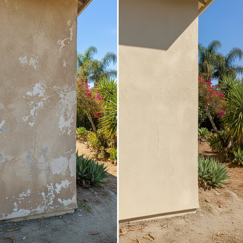 Completed eifs installation work at a residential property in Torrance, CA