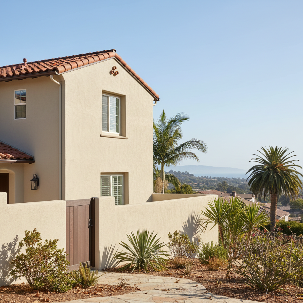 Completed commercial stucco work at a residential property in Torrance, CA