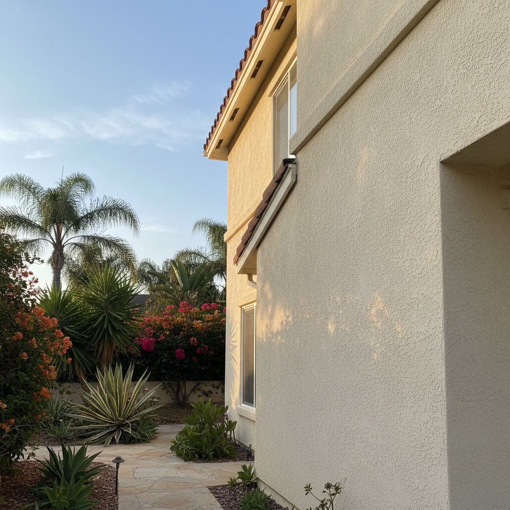Completed commercial stucco work at a residential property in El Cajon, CA