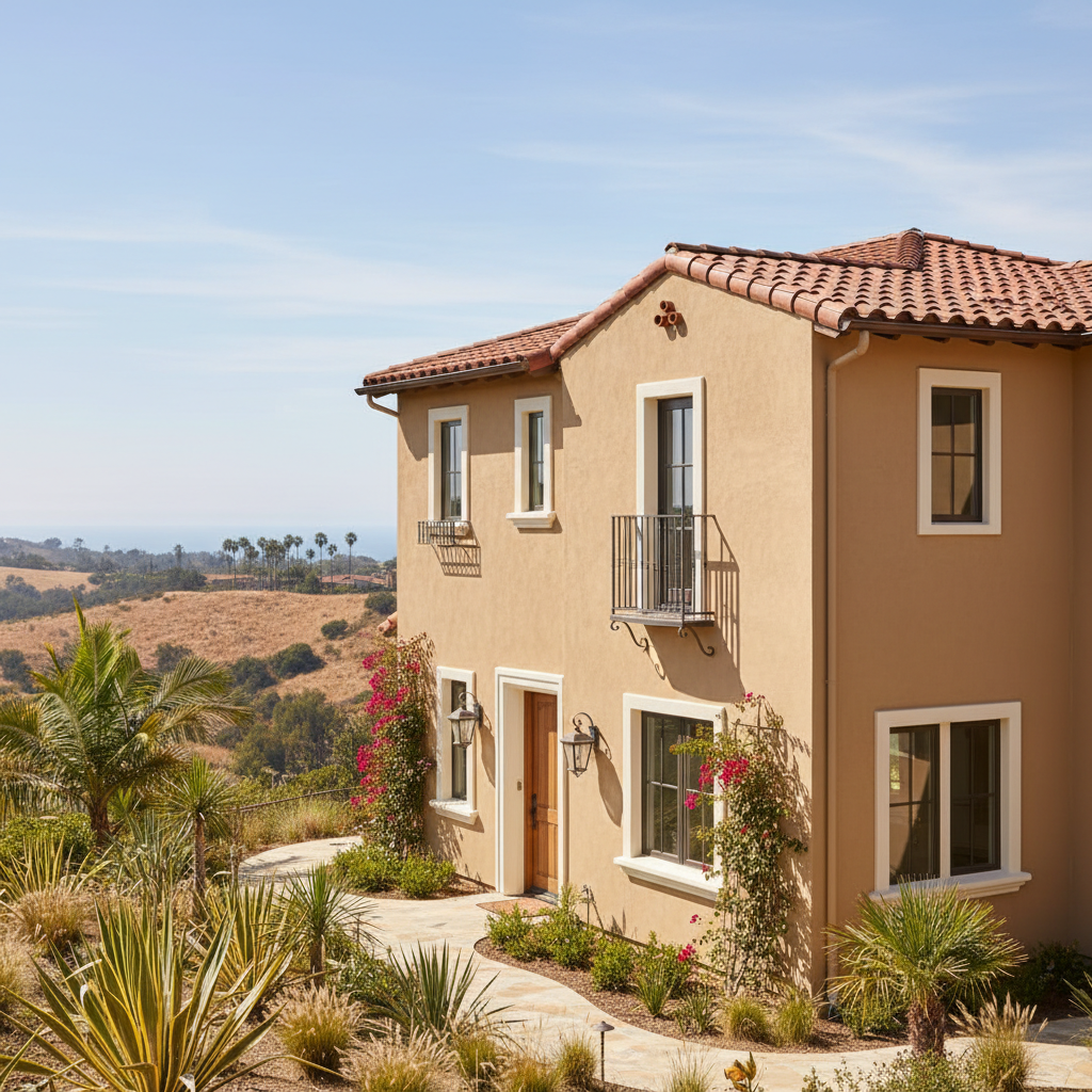 Completed stucco replacement work at a residential property in Ventura, CA
