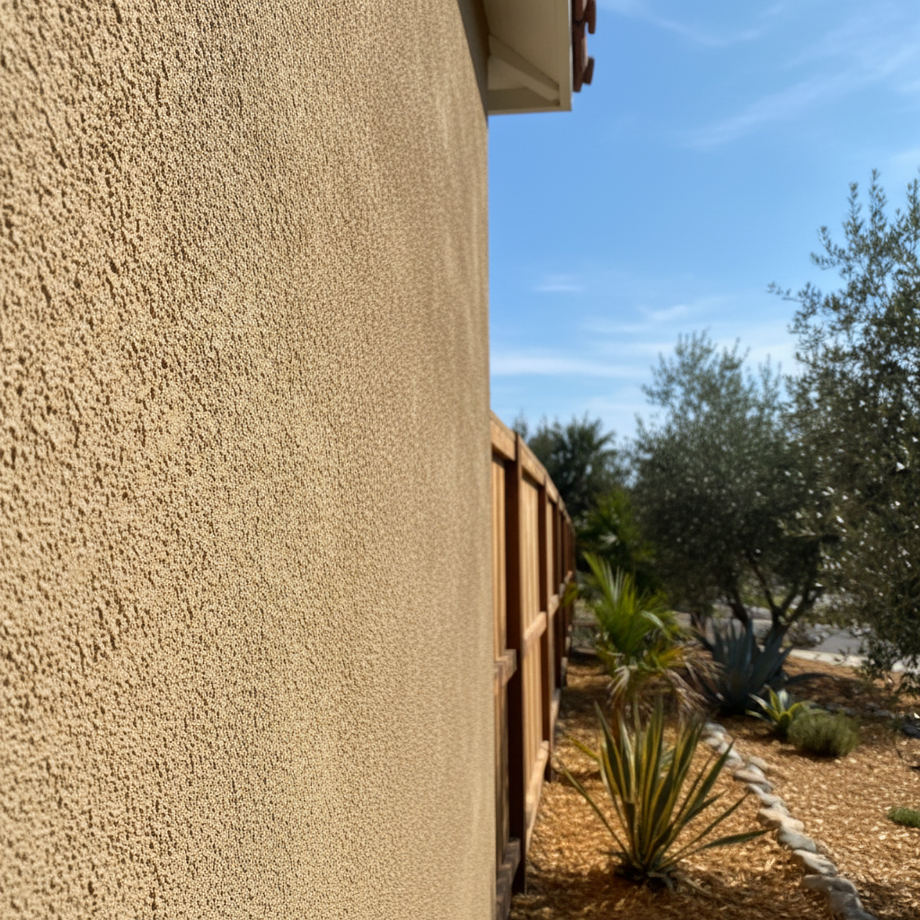Completed stucco installation work at a residential property in Ventura, CA