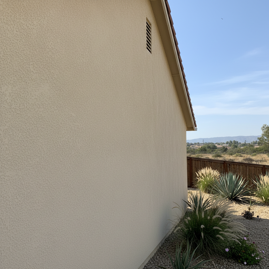 Completed residential stucco work at a residential property in El Cajon, CA