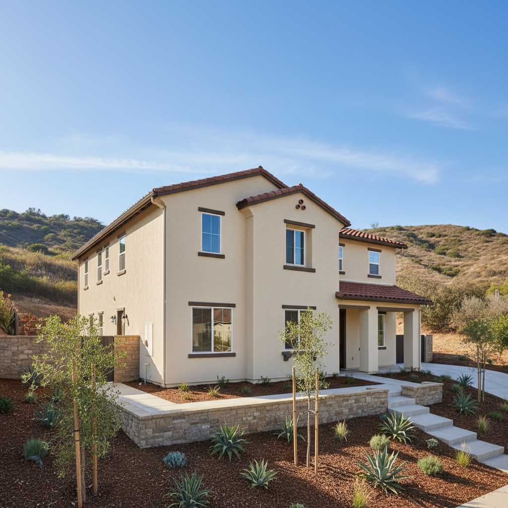 Completed commercial stucco work at a residential property in La Mesa, CA