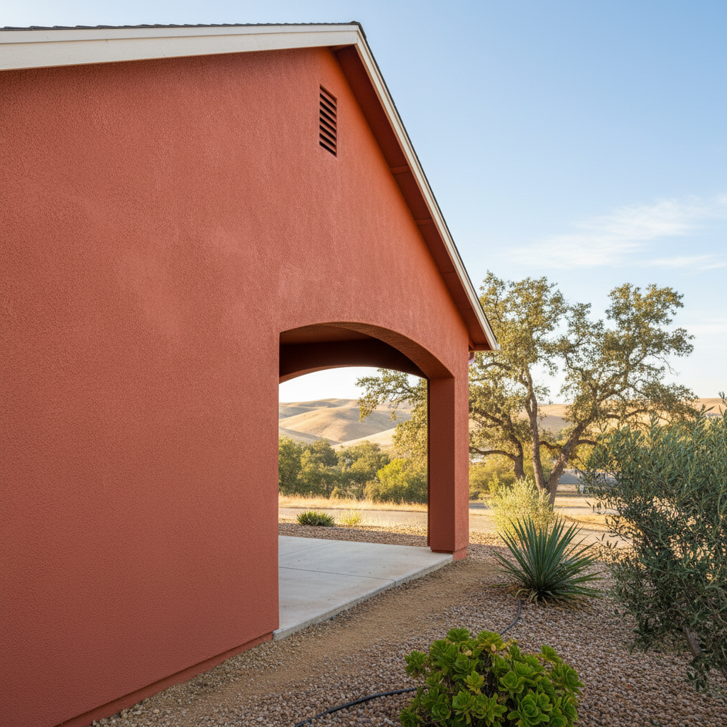 Completed stucco redashing work at a residential property in Visalia, CA