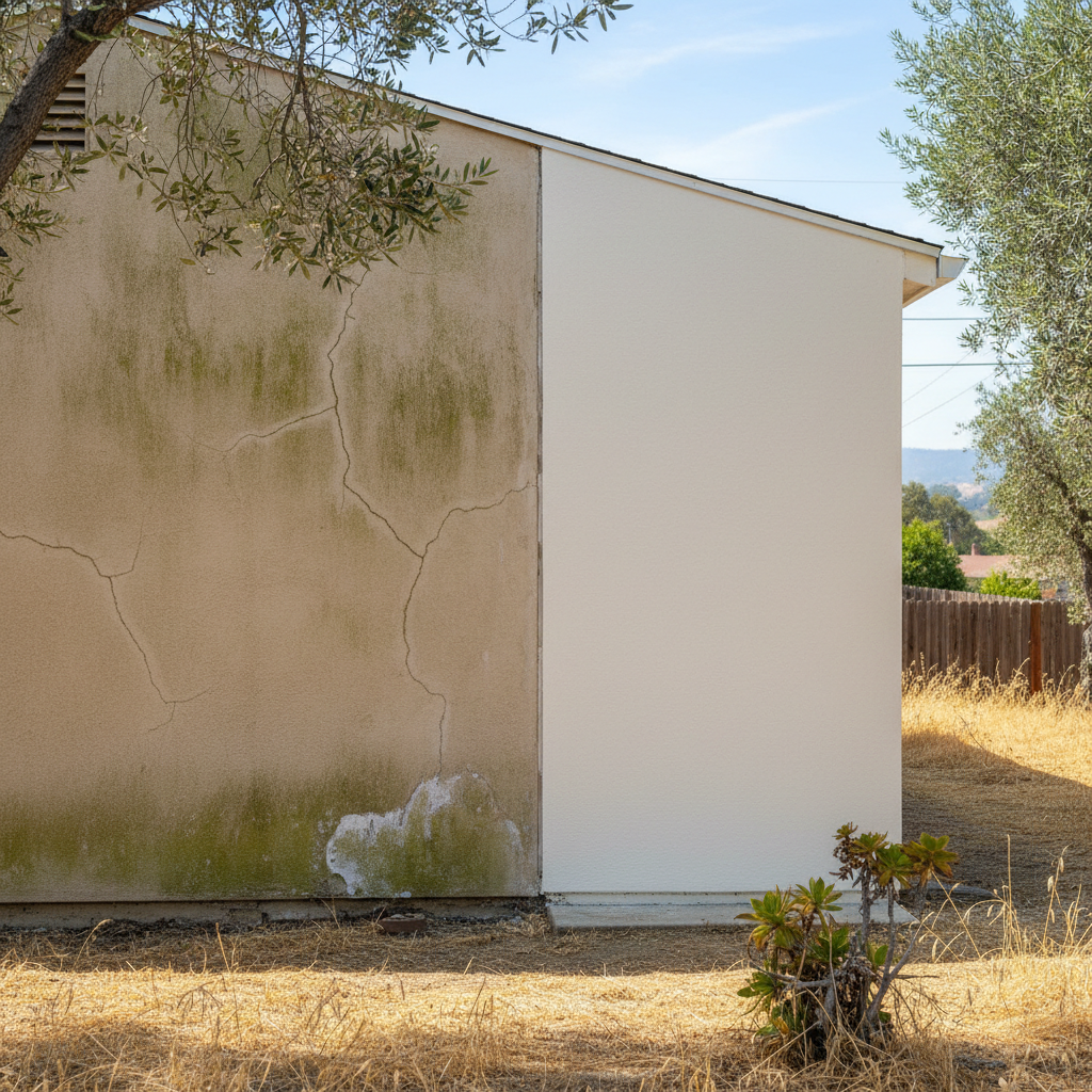 Completed eifs installation work at a residential property in San Mateo, CA