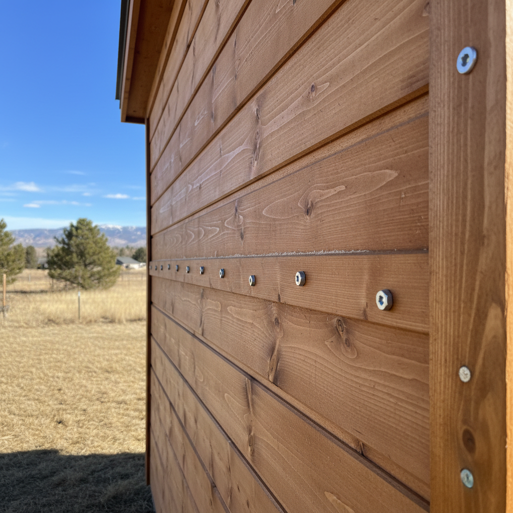 Completed office sheds work at a residential property in Parker, CO