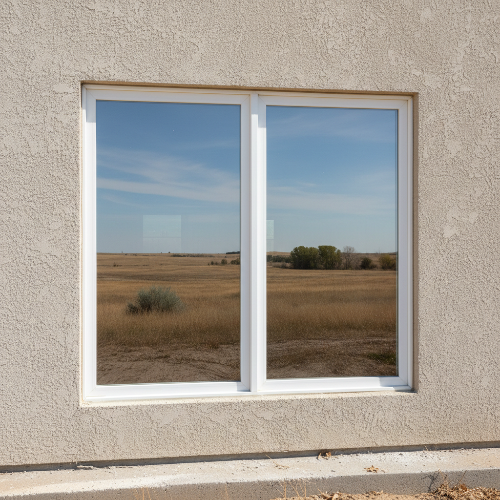 Completed double-pane window installation work at a residential property in Dodge City, KS