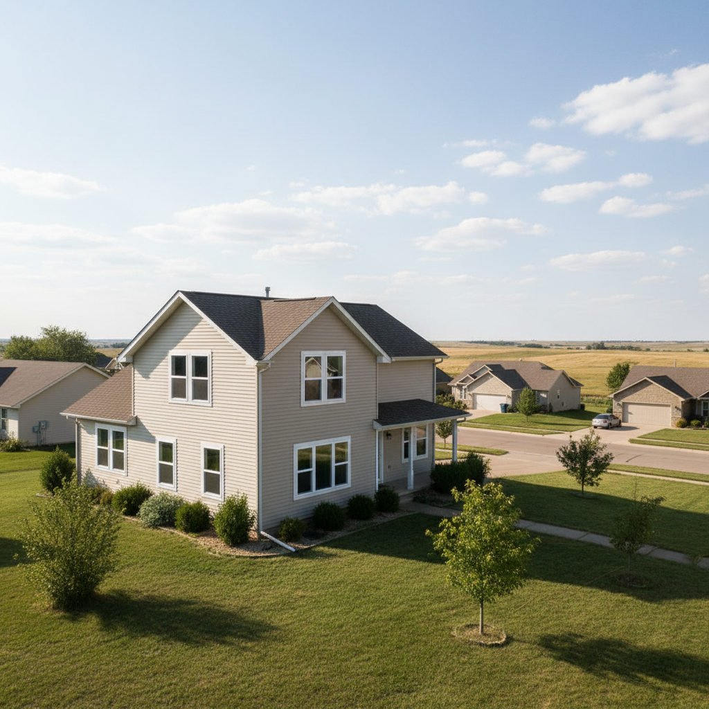 Completed window repair work at a residential property in Dodge City, KS