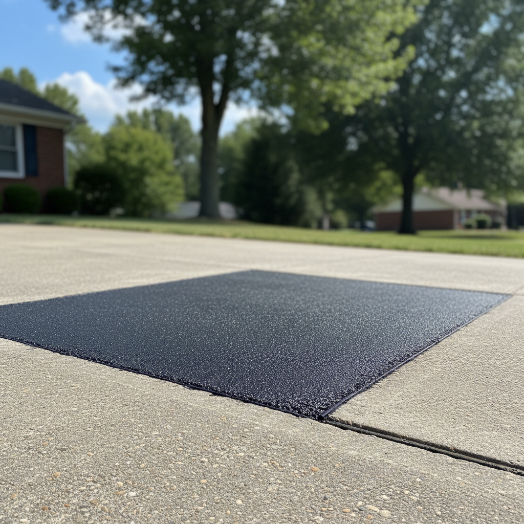 Completed asphalt patching work at a residential property in Bowling Green, KY