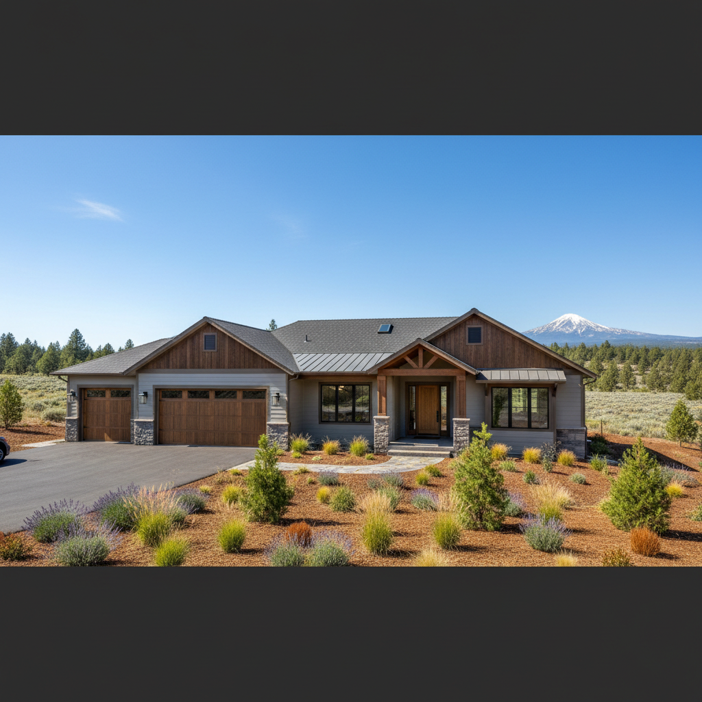 Completed exterior finishing work at a residential property in Redmond, OR
