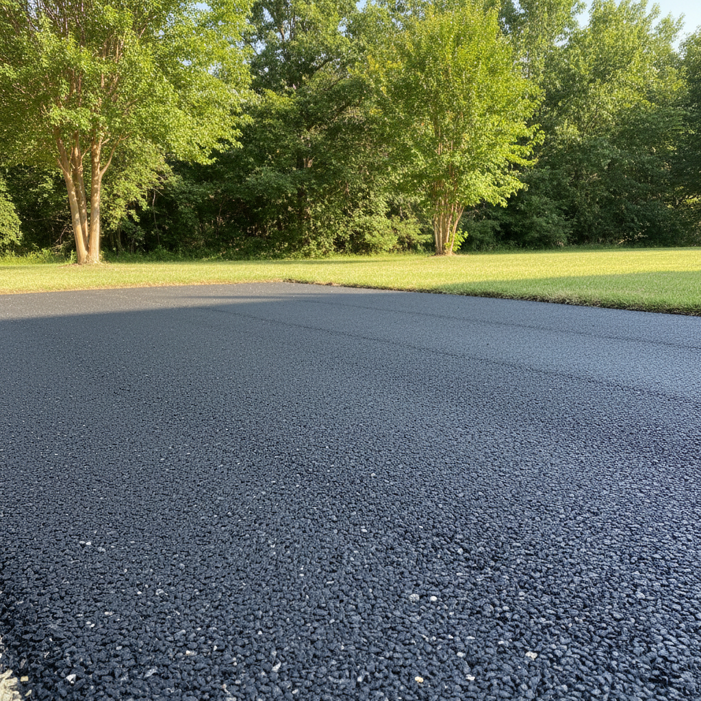 Completed asphalt milling work at a residential property in Irving, TX