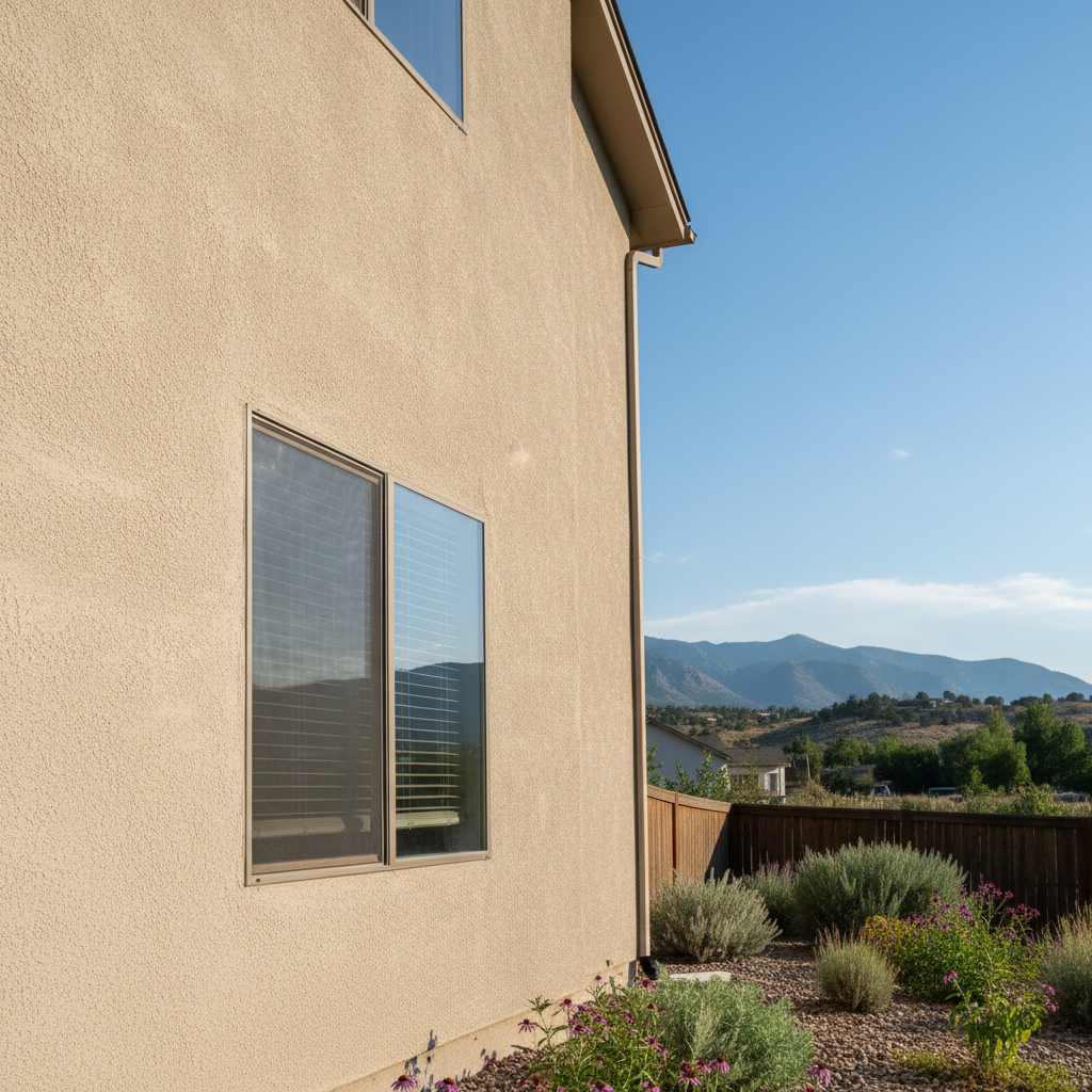 Completed residential stucco work at a residential property in Salt Lake City, UT