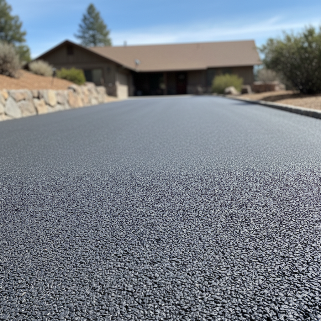 Completed commercial asphalt work at a residential property in Burney, CA