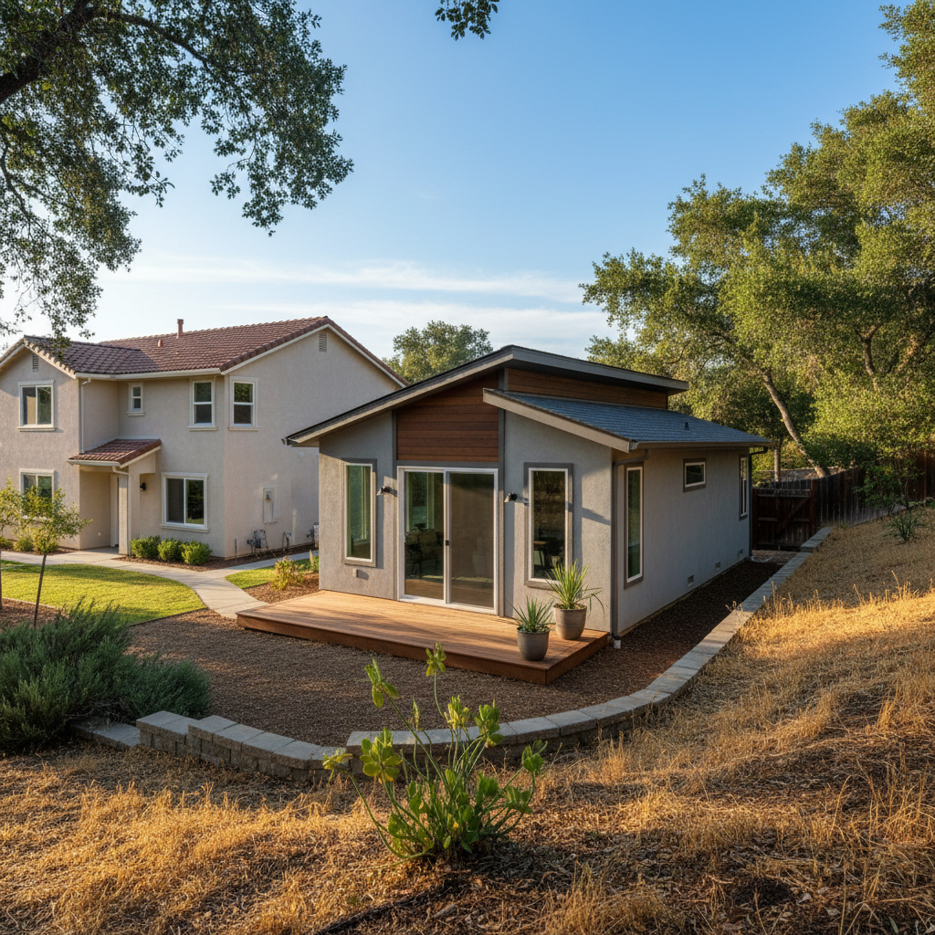 Completed detached adu work at a residential property in Pleasanton, CA