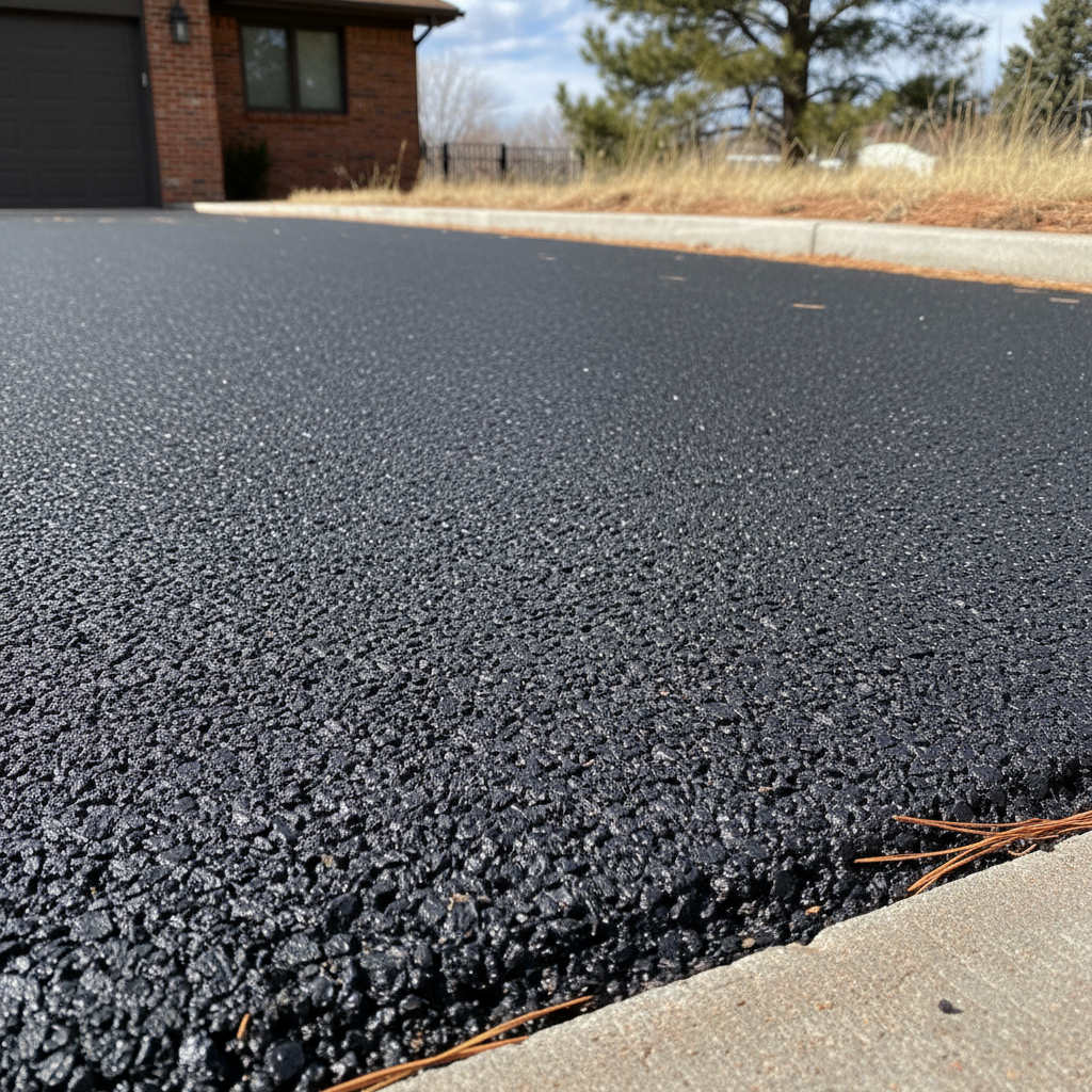 Completed commercial asphalt work at a residential property in Colorado Springs, CO
