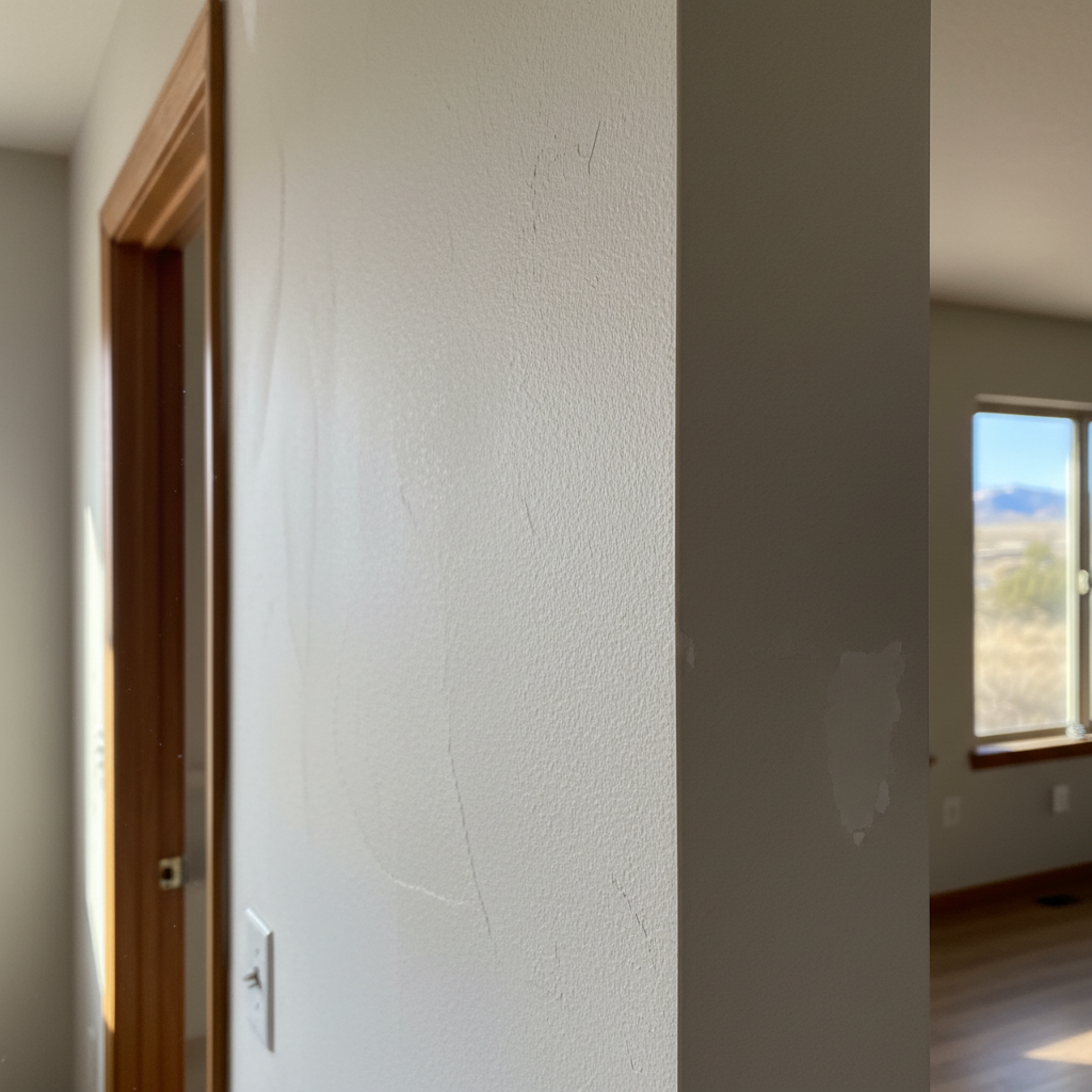 Completed drywall repair work at a residential property in Provo, UT
