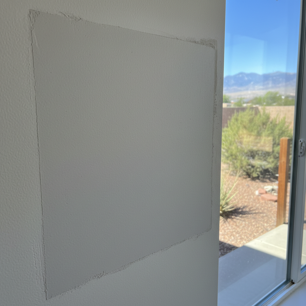 Completed drywall repair work at a residential property in Taylorsville, UT