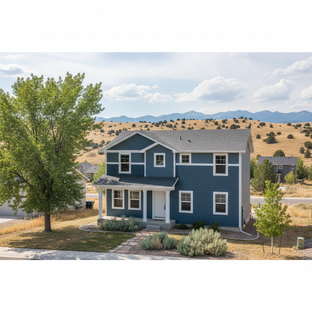 Completed siding replacement work at a residential property in Provo, UT