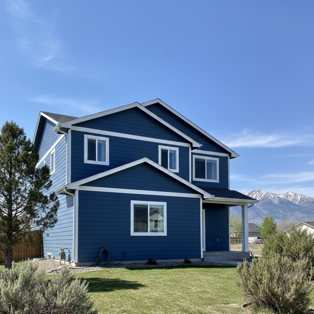 Completed siding installation work at a residential property in Layton, UT