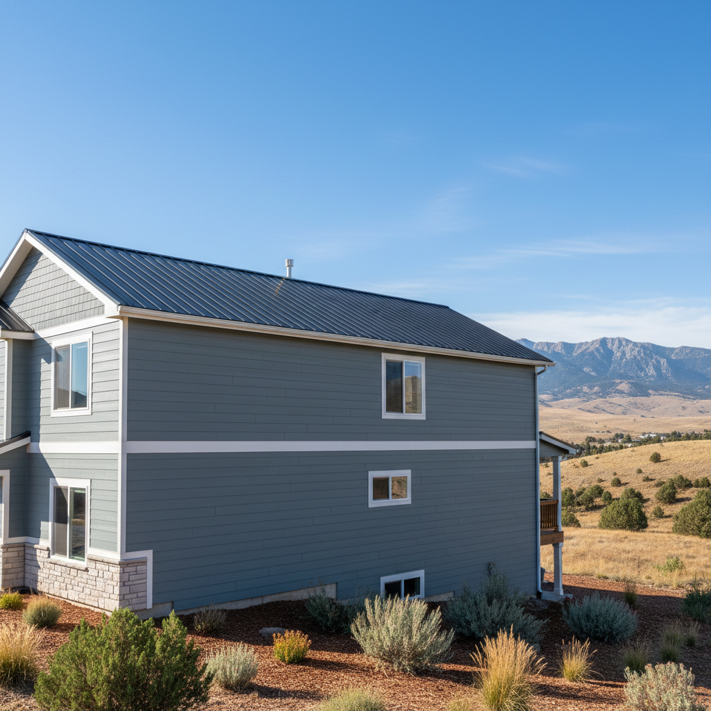 Completed siding installation work at a residential property in South Jordan, UT