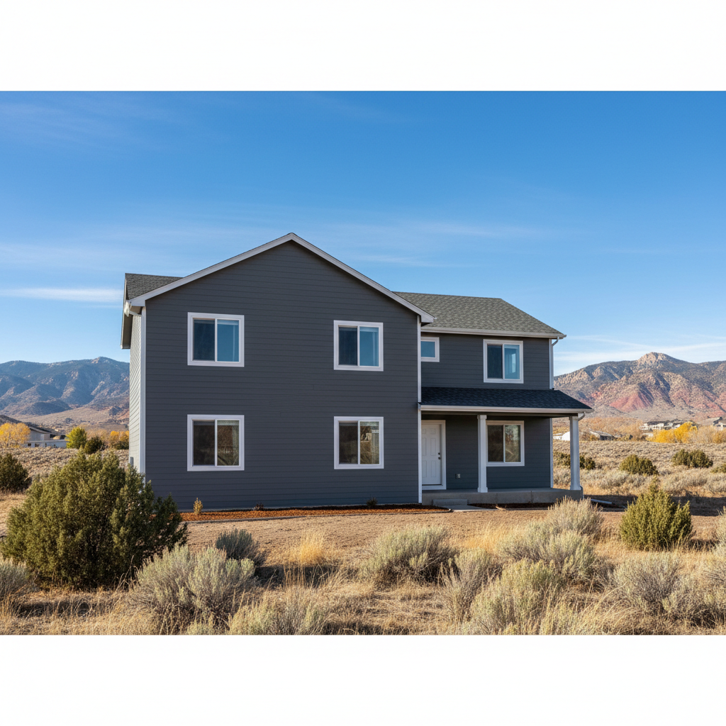Completed siding removal work at a residential property in Lehi, UT