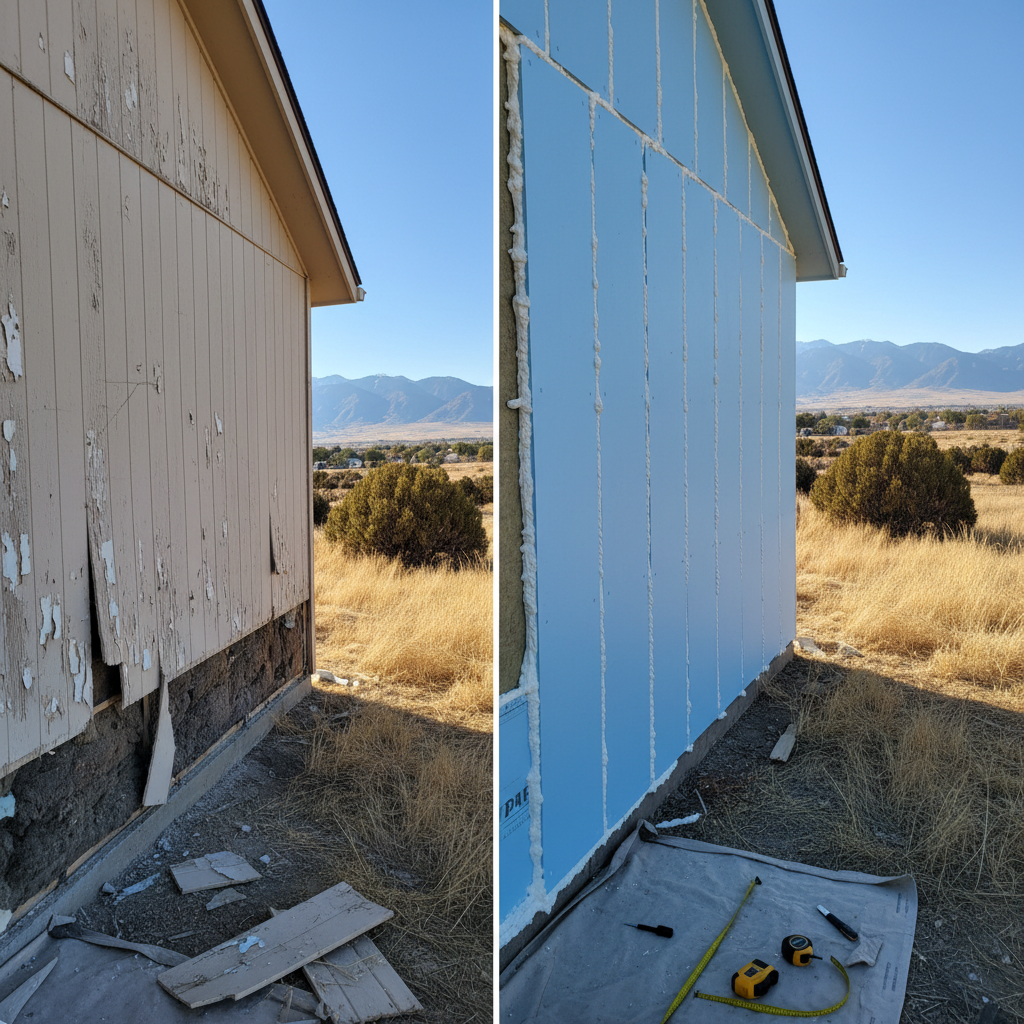 Completed insulation installation work at a residential property in Lehi, UT