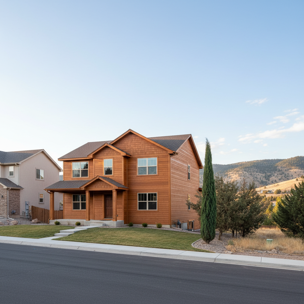 Completed wooden siding work at a residential property in Taylorsville, UT