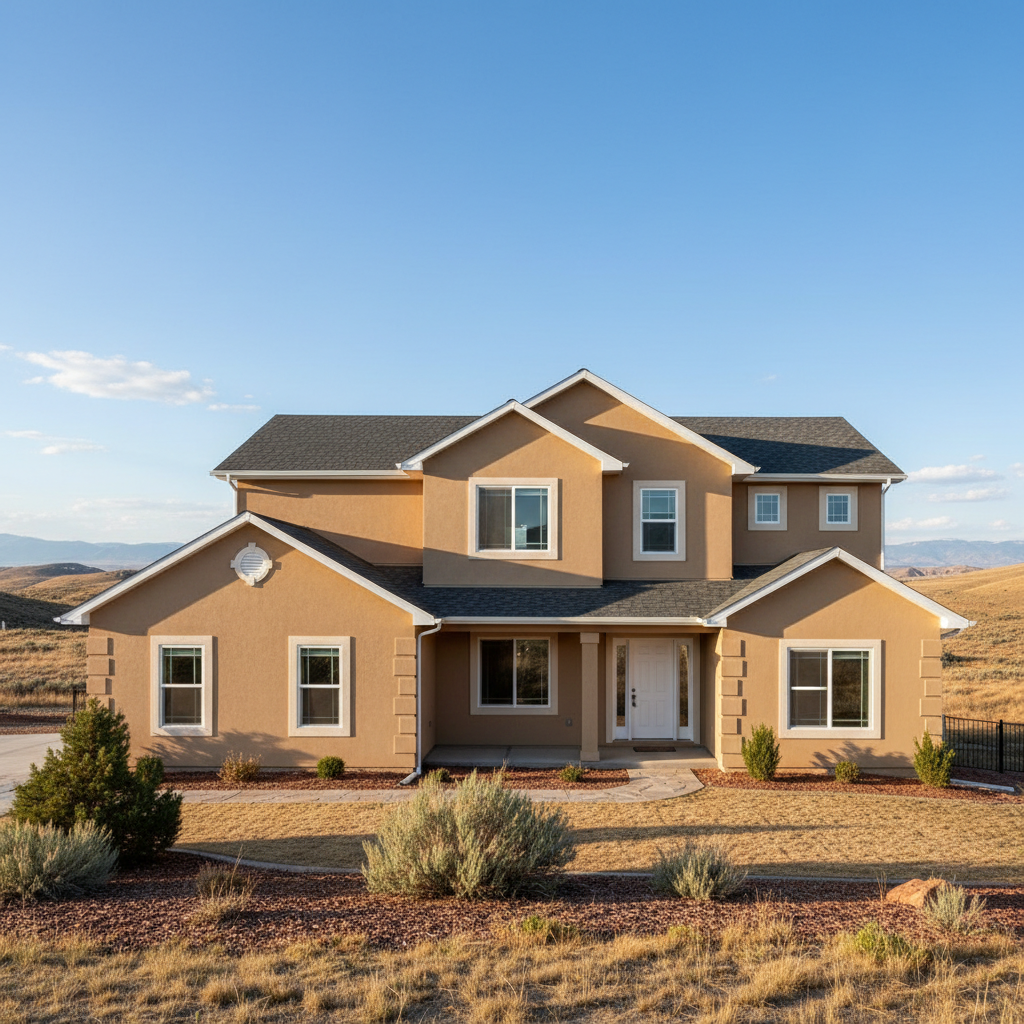 Completed eifs installation work at a residential property in West Jordan, UT