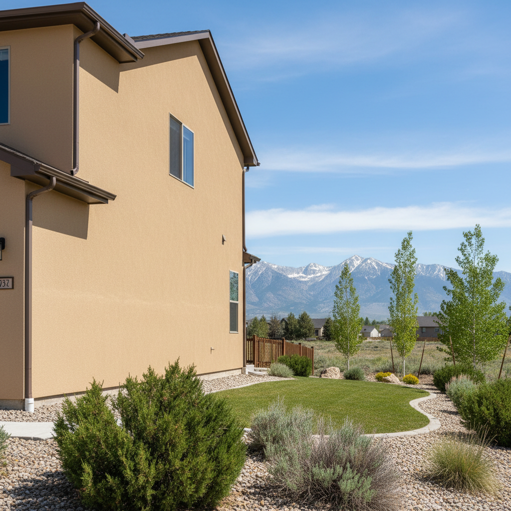 Completed eifs installation work at a residential property in Orem, UT