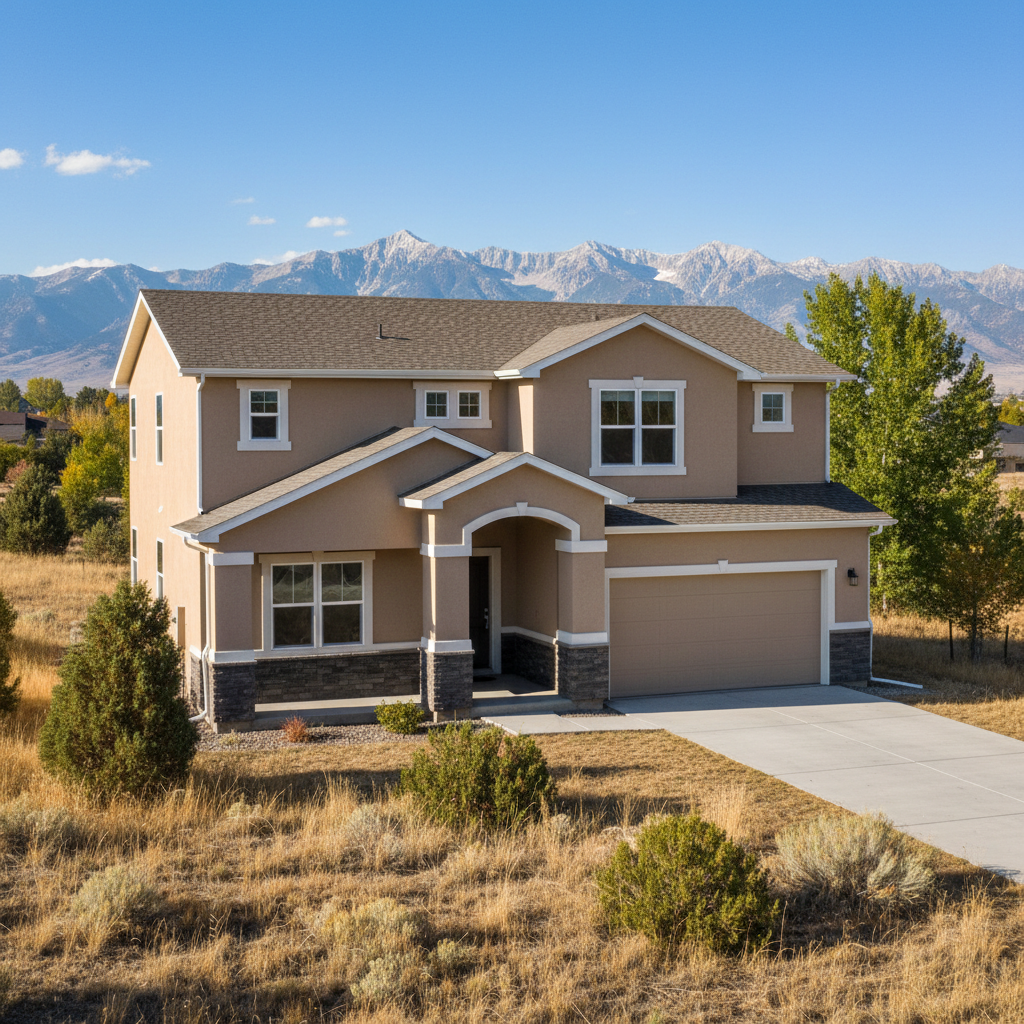 Completed eifs installation work at a residential property in Orem, UT