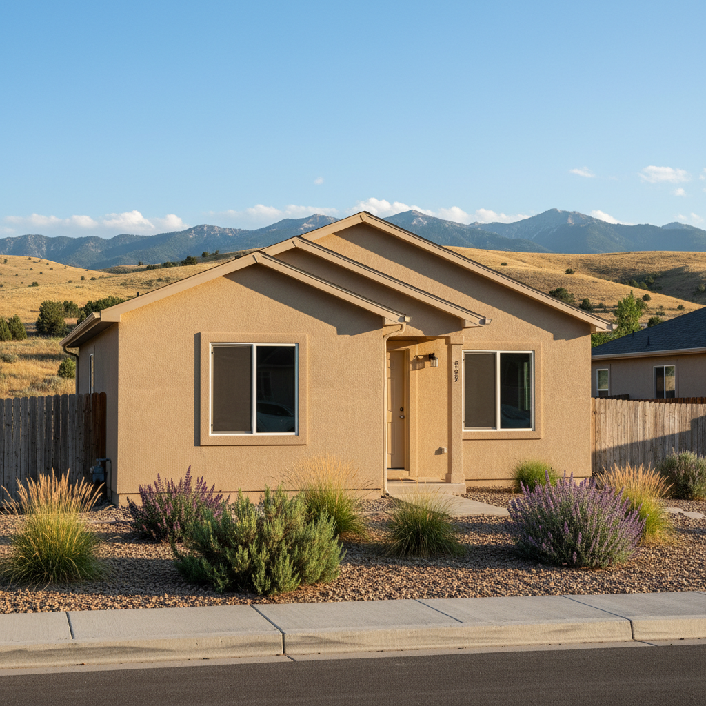 Completed stucco installation work at a residential property in Ogden, UT