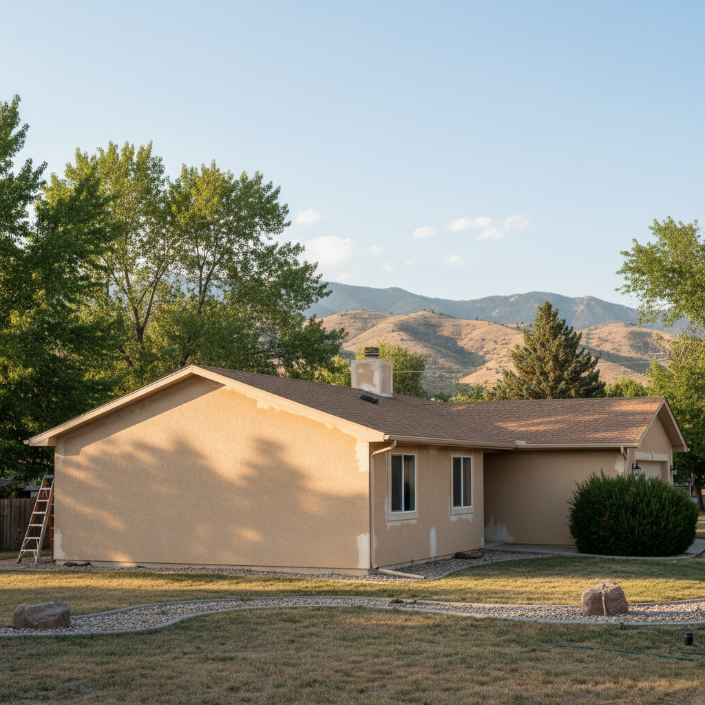 Completed stucco inspection work at a residential property in Sandy, UT