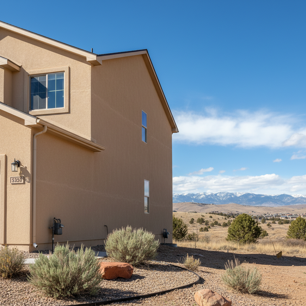 Completed commercial stucco work at a residential property in Eagle Mountain, UT
