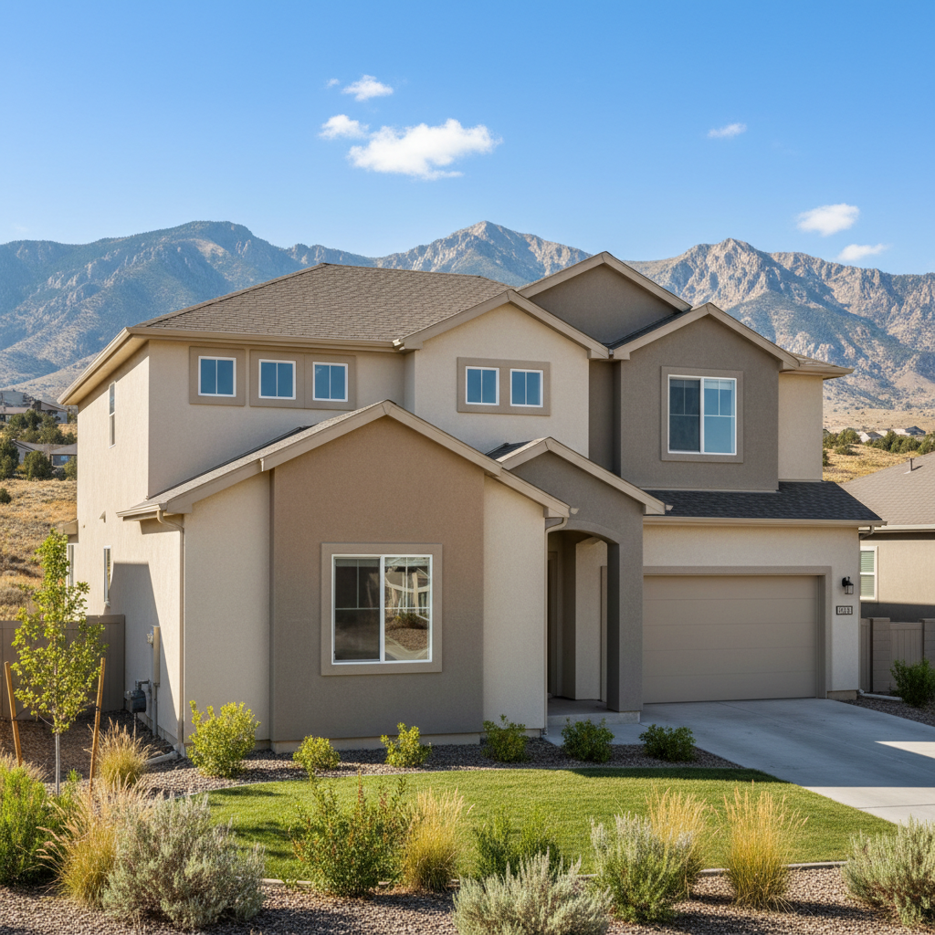 Completed eifs installation work at a residential property in Eagle Mountain, UT