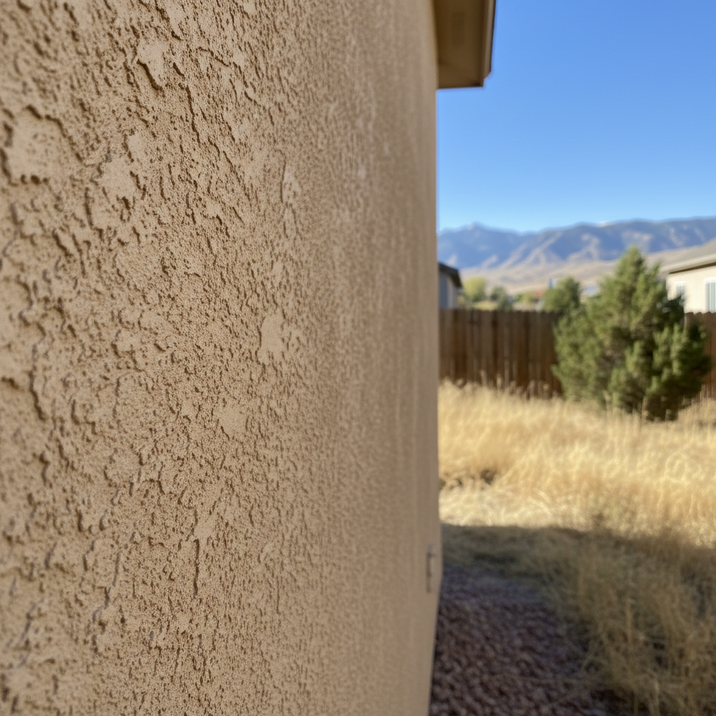 Completed stucco installation work at a residential property in Draper, UT