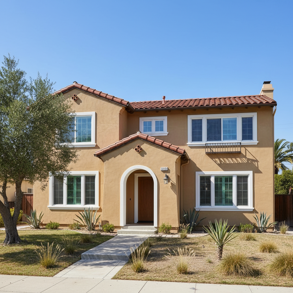 Completed commercial stucco work at a residential property in San Dimas, CA