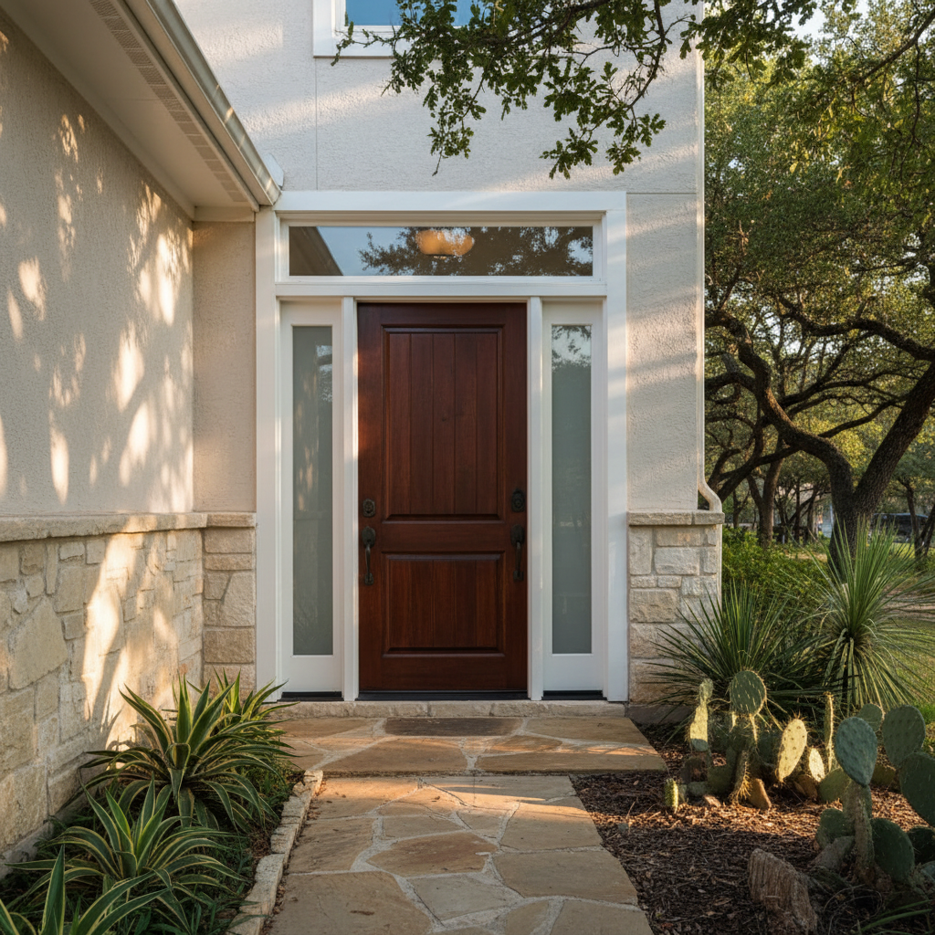 Completed door installation work at a residential property in Lakeway, TX
