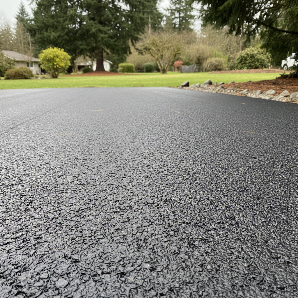 Completed commercial asphalt work at a residential property in Sutherlin, OR
