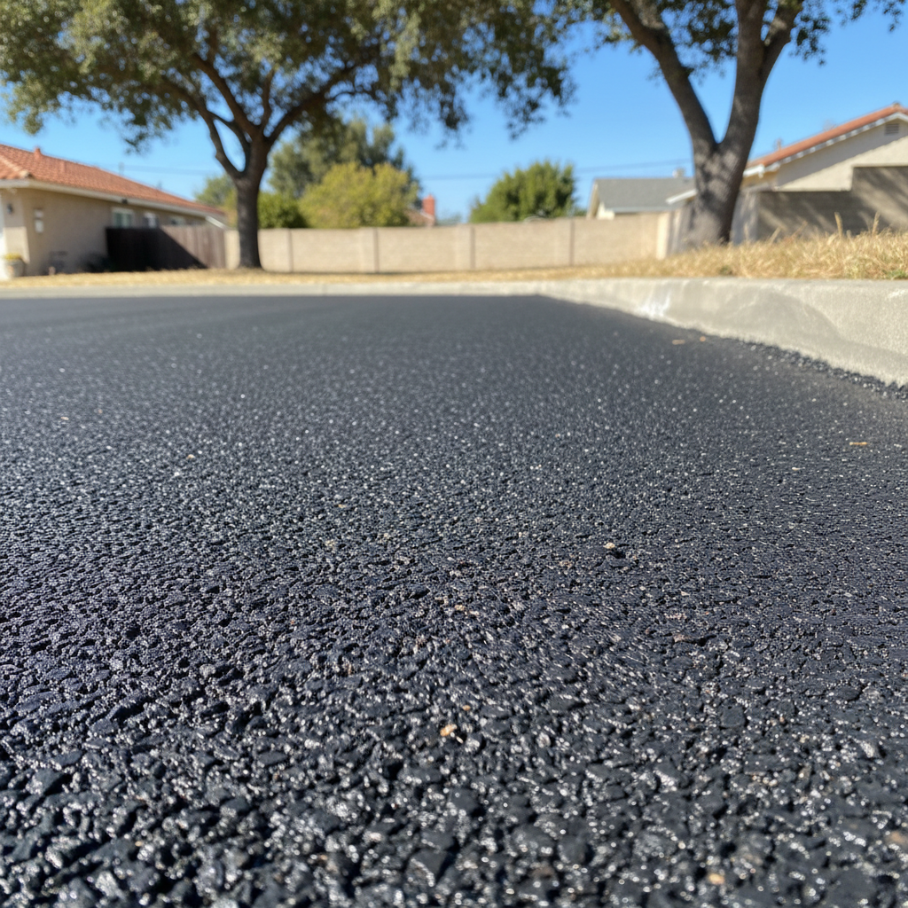 Completed commercial asphalt work at a residential property in North Hollywood, CA