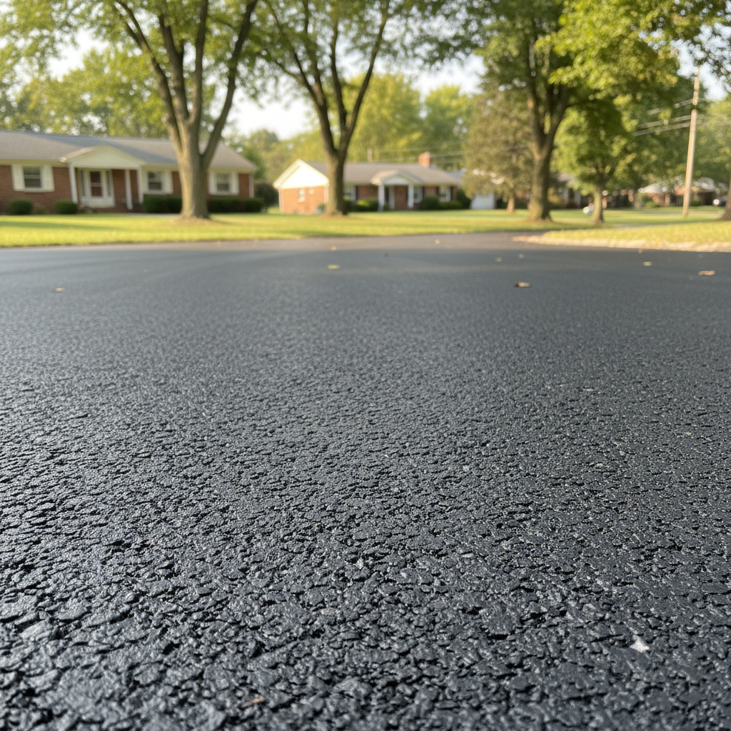 Completed commercial asphalt work at a residential property in Cleveland, OH