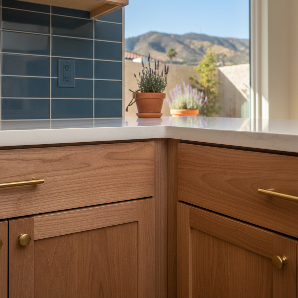 Completed cabinet installation work at a residential property in Pasadena, CA