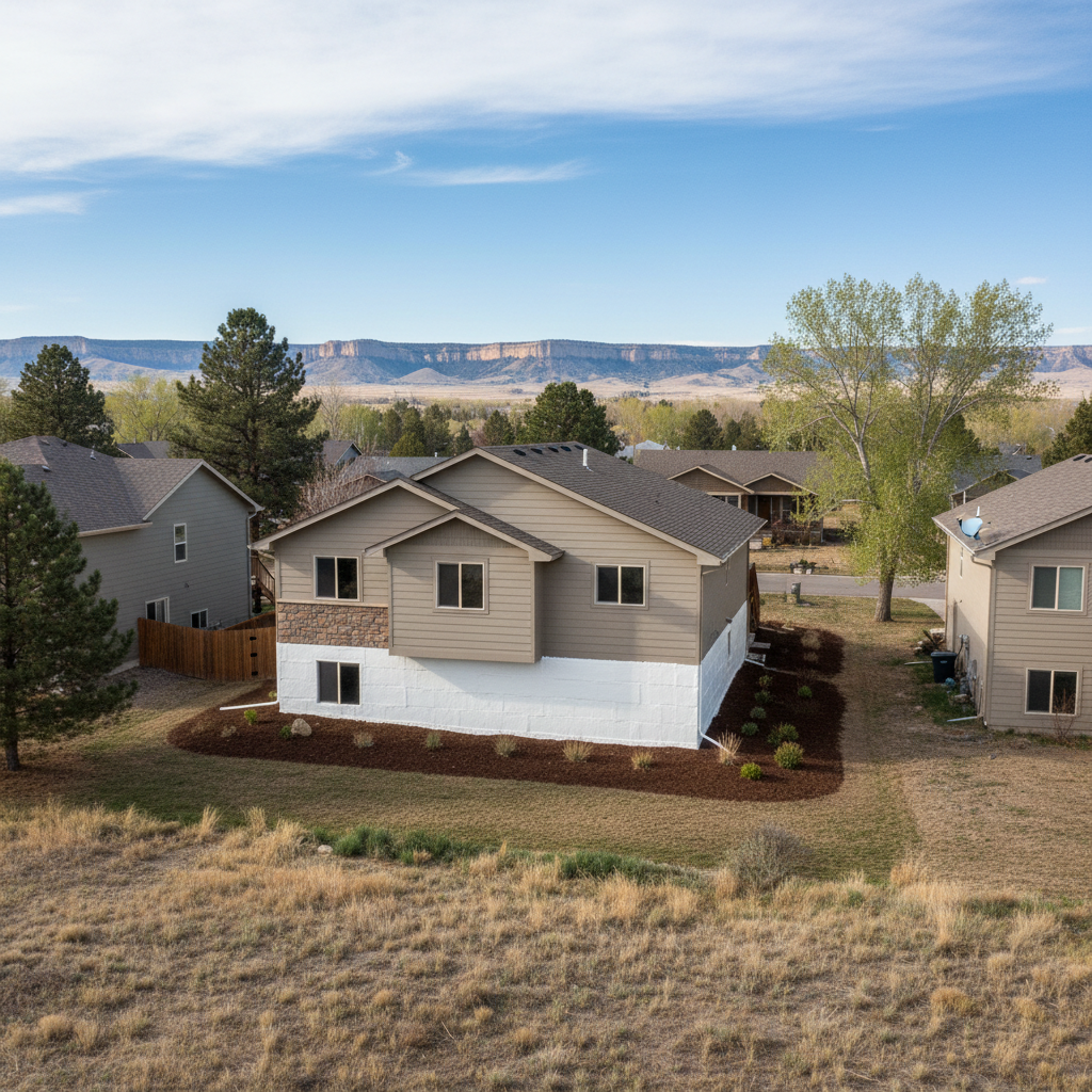 Completed basement insulation work at a residential property in Billings, MT