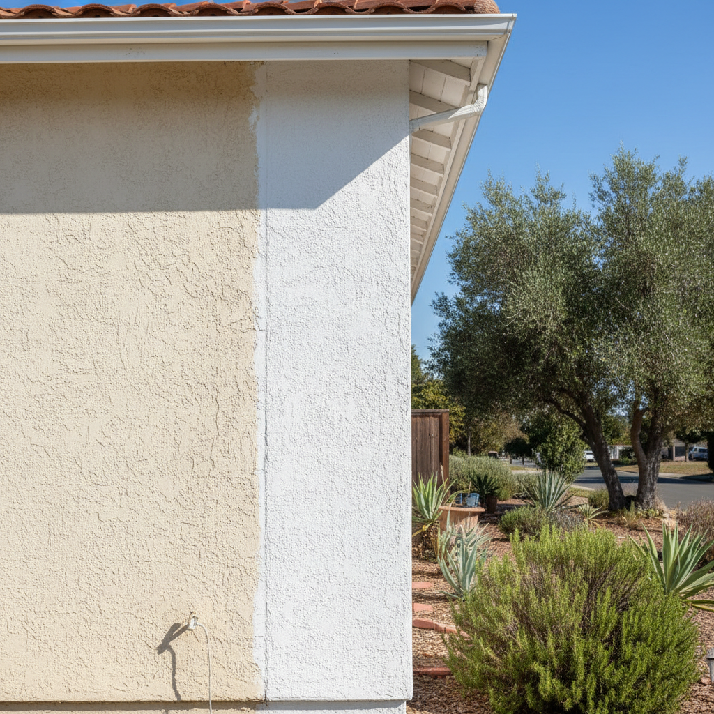 Completed stucco redashing work at a residential property in Sunnyvale, CA