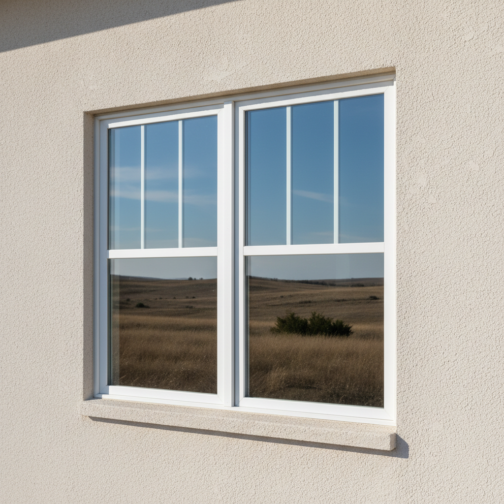 Completed window replacement work at a residential property in Dodge City, KS