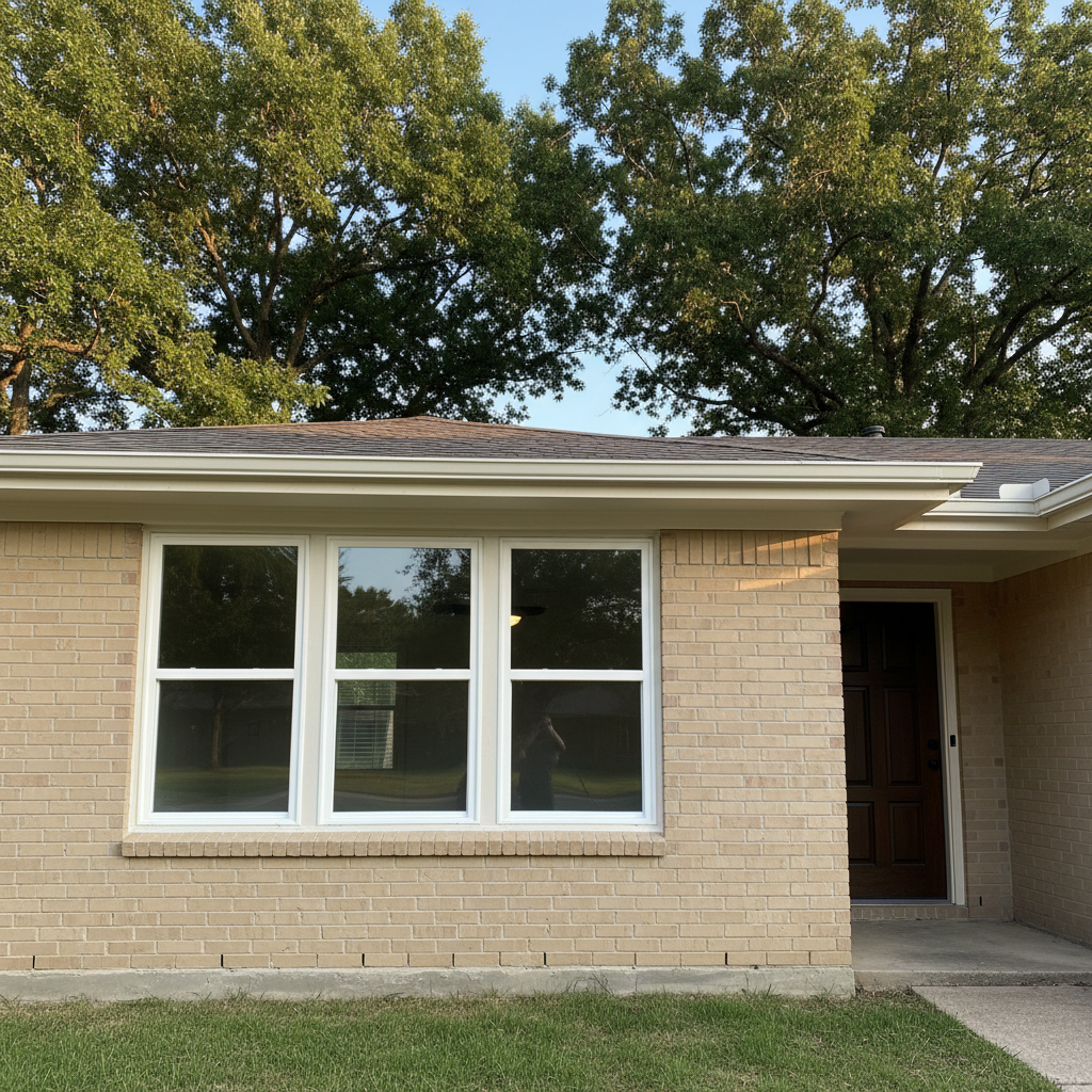 Completed window replacement work at a residential property in Jester, TX