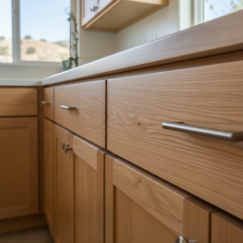 Completed cabinet installation work at a residential property in Santa Clarita, CA