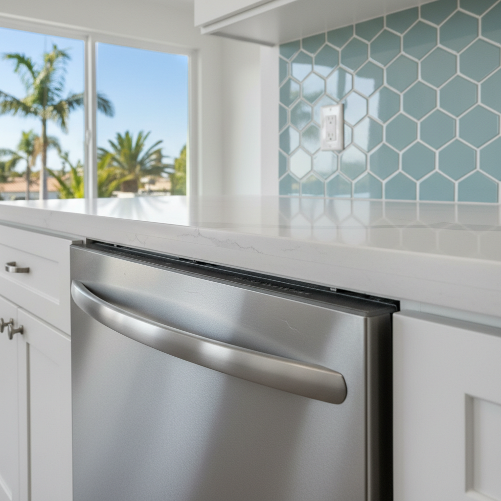 Completed appliance installation work at a residential property in Oceanside, CA